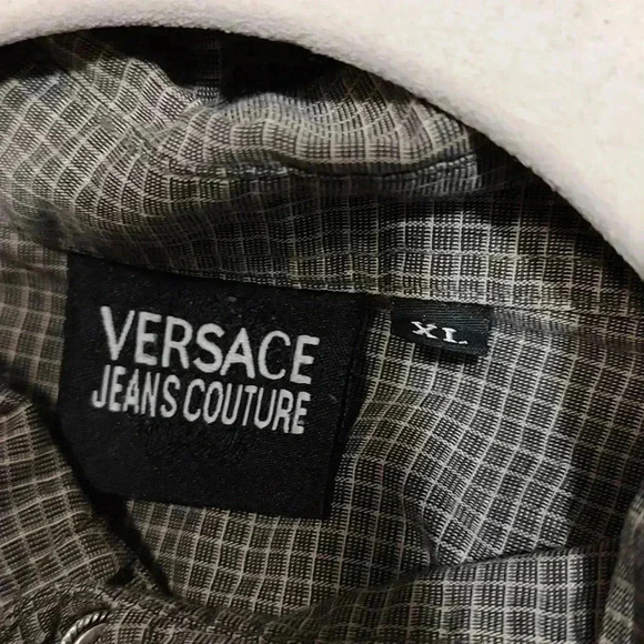 Versace Jeans Couture plaid button down long sleeve shirt - Picture 5 of 5
